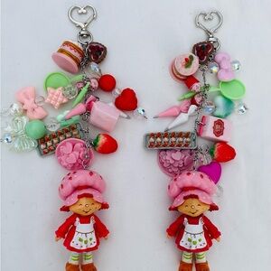 Strawberry Shortcake Purse Charm or Keychain Set